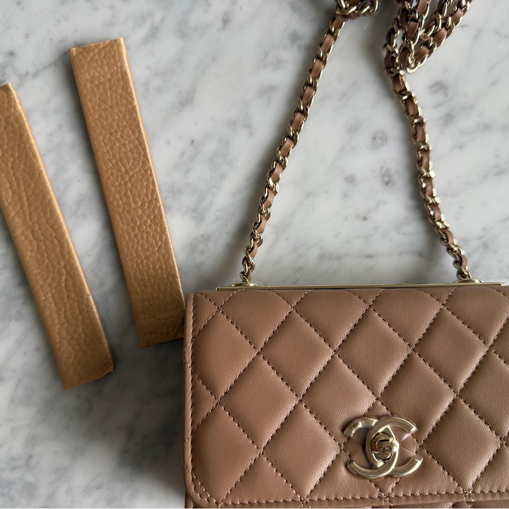 BRAND NEW Chanel Mini Trendy CC Wallet on Chain - Picture 12 of 13